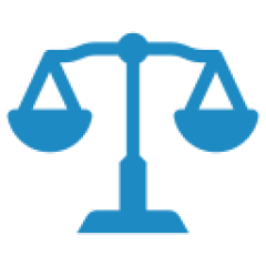 Justice scales graphic design